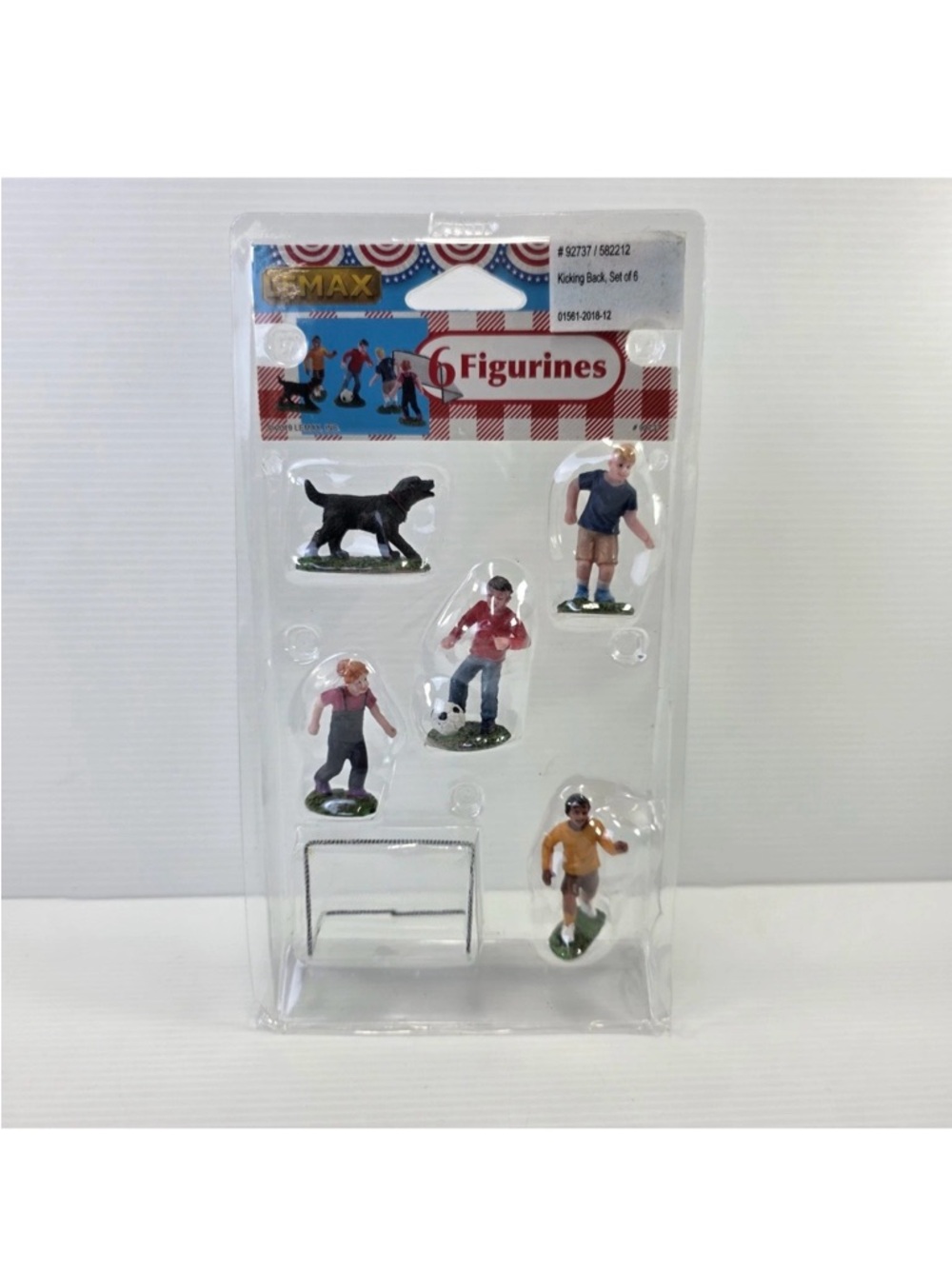 Lemax Kicking Back Set of 6 Figurine Set Soccer Theme